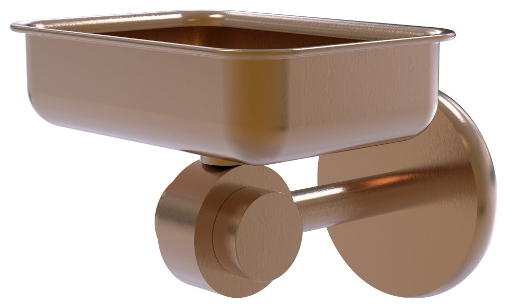 Satellite Orbit Two Wall Mount Soap Dish, Brushed Bronze