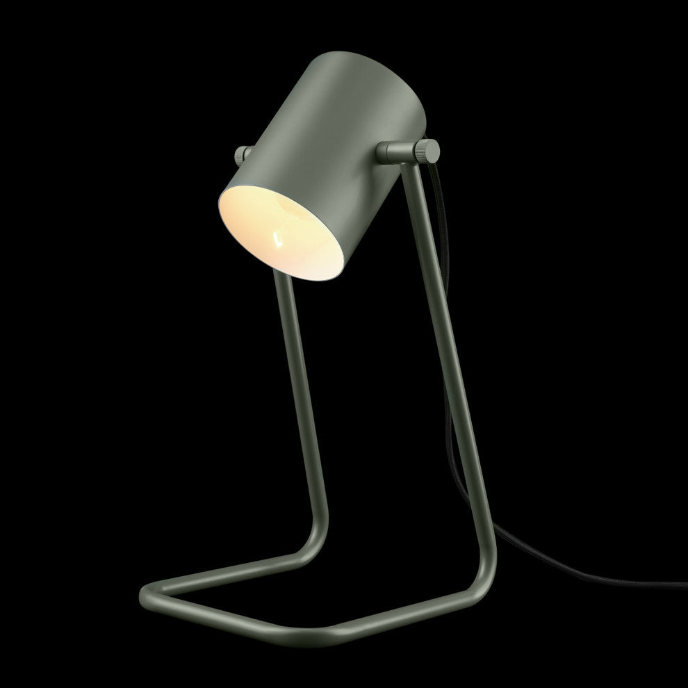 Sahara 14" Matte Green Swing Shade Desk Lamp