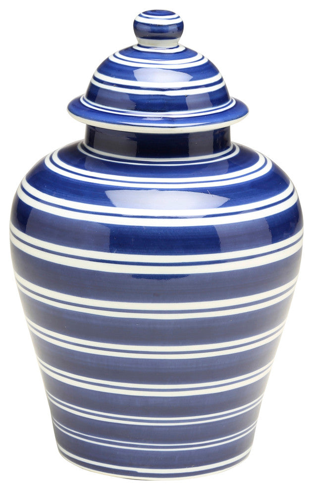 AA Importing 59958 Blue & White Ginger Jar