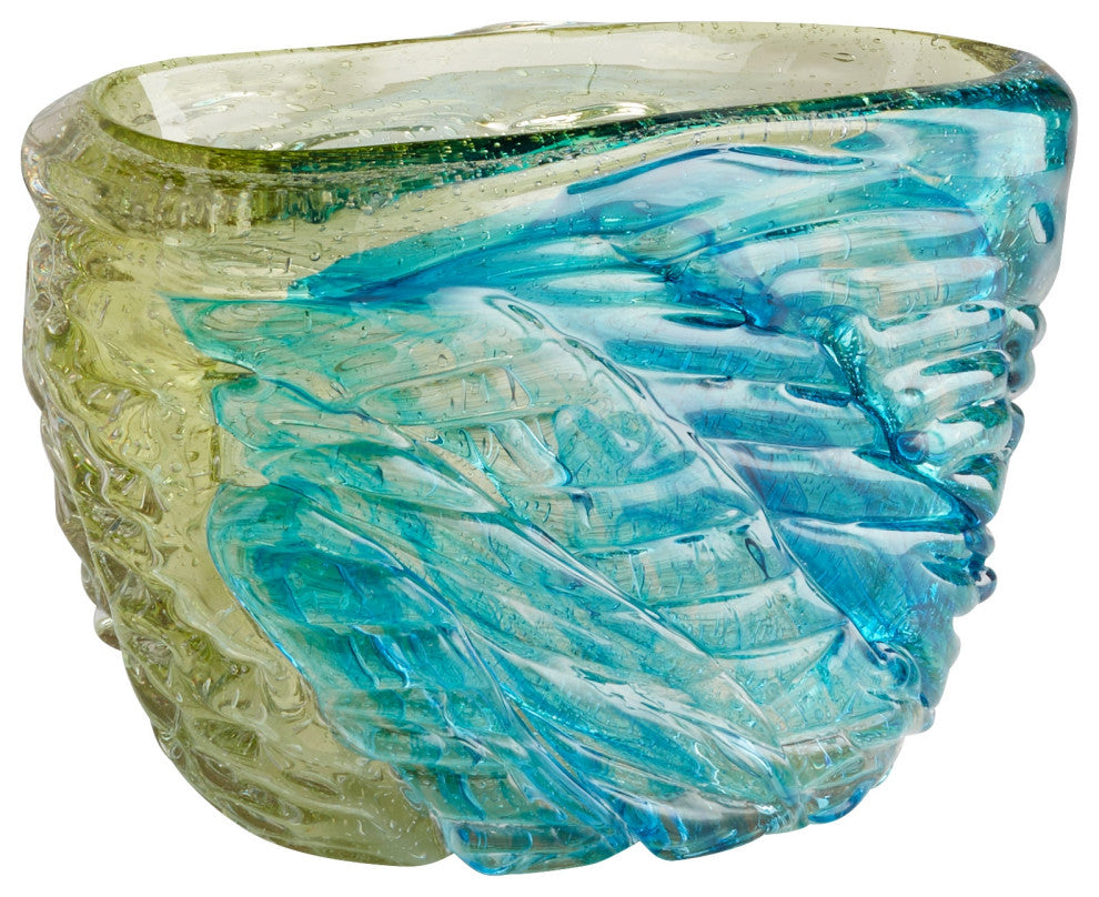 Oceanus Oval Bowl, Blue Gn