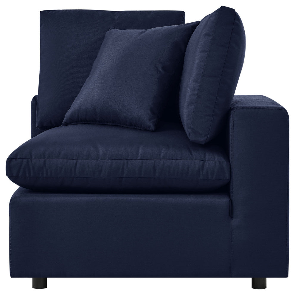 Modular Lounge Sectional Deep Sofa Set, Blue Navy, Modern, Outdoor Hospitality