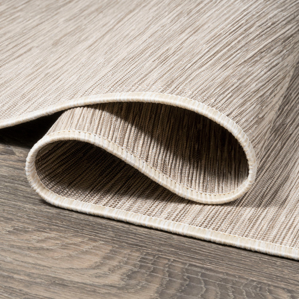 Ethan Modern Flatweave Solid, Light Gray, 9 X 12