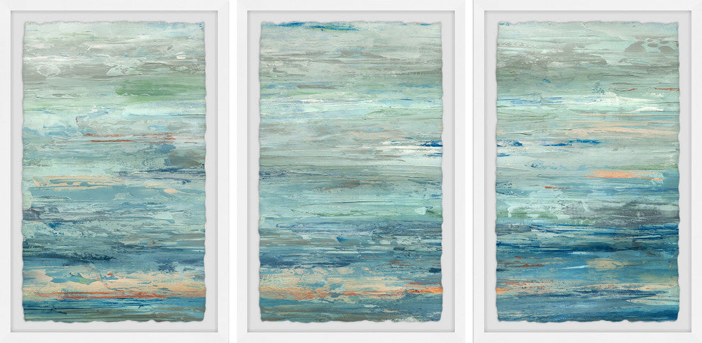 Vast Sea Triptych, 90"x45"
