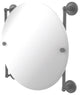 Prestige Regal Round Frameless Rail Mounted Mirror, Matte Gray