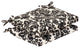 Essence Black Beige Squared Corners Seat Cushion, Set of 2