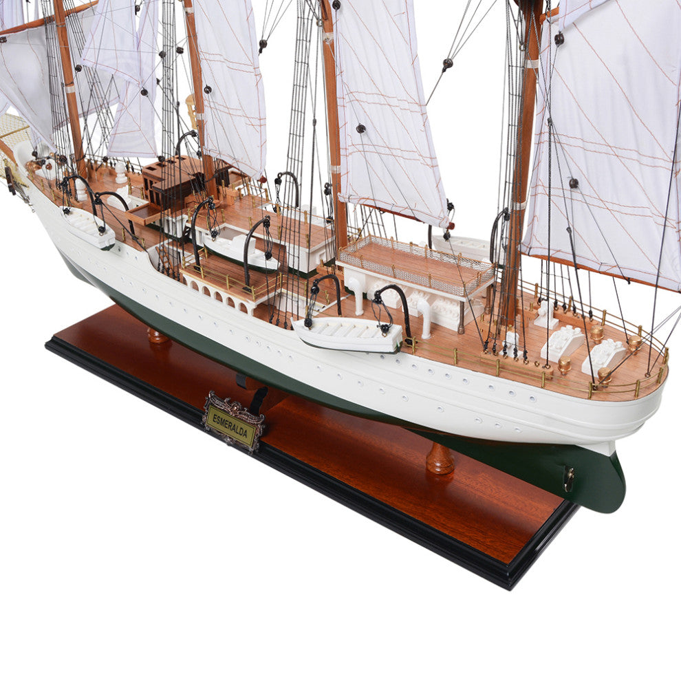 Esmeralda Painted Museum-quality Fully Assembled Wooden Model Ship