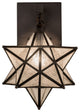 9 Wide Moravian Star Hanging Wall Sconce