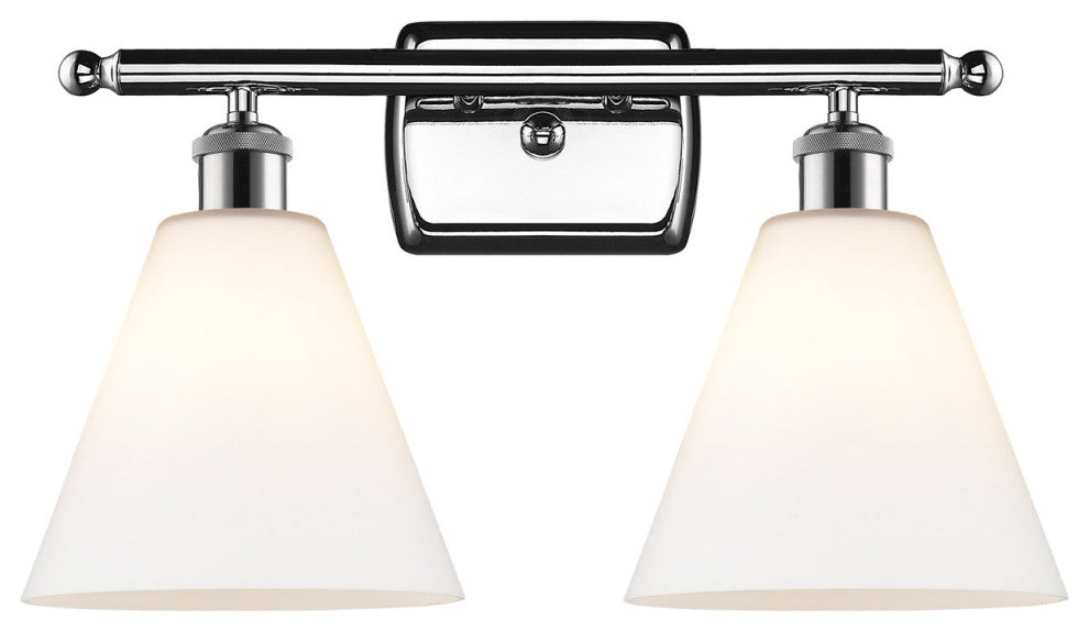 Innovations 516-2W-PC-GBC-81-LED 2 Light Bath Vanity Light, Polished Chrome