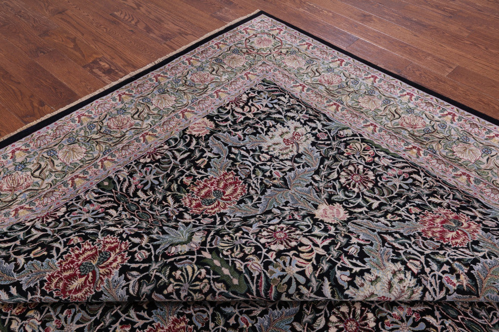 Handmade William Morris Wool Rug 9' 0" X 12' 0" Q11351