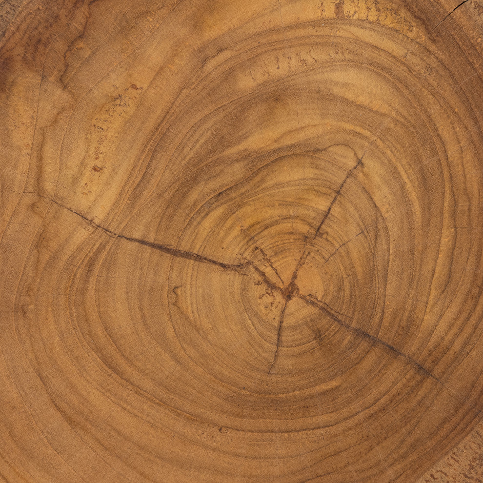 Jovie Outdoor End Table-Natural Teak