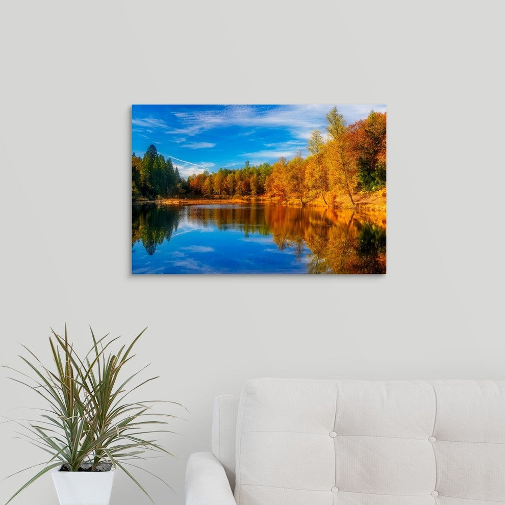 "Ode To Autumn" Wrapped Canvas Art Print, 24"x16"x1.5"