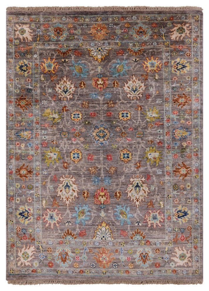 Persian Tabriz Hand Knotted Wool Rug 4' 11" X 6' 6" Q7631