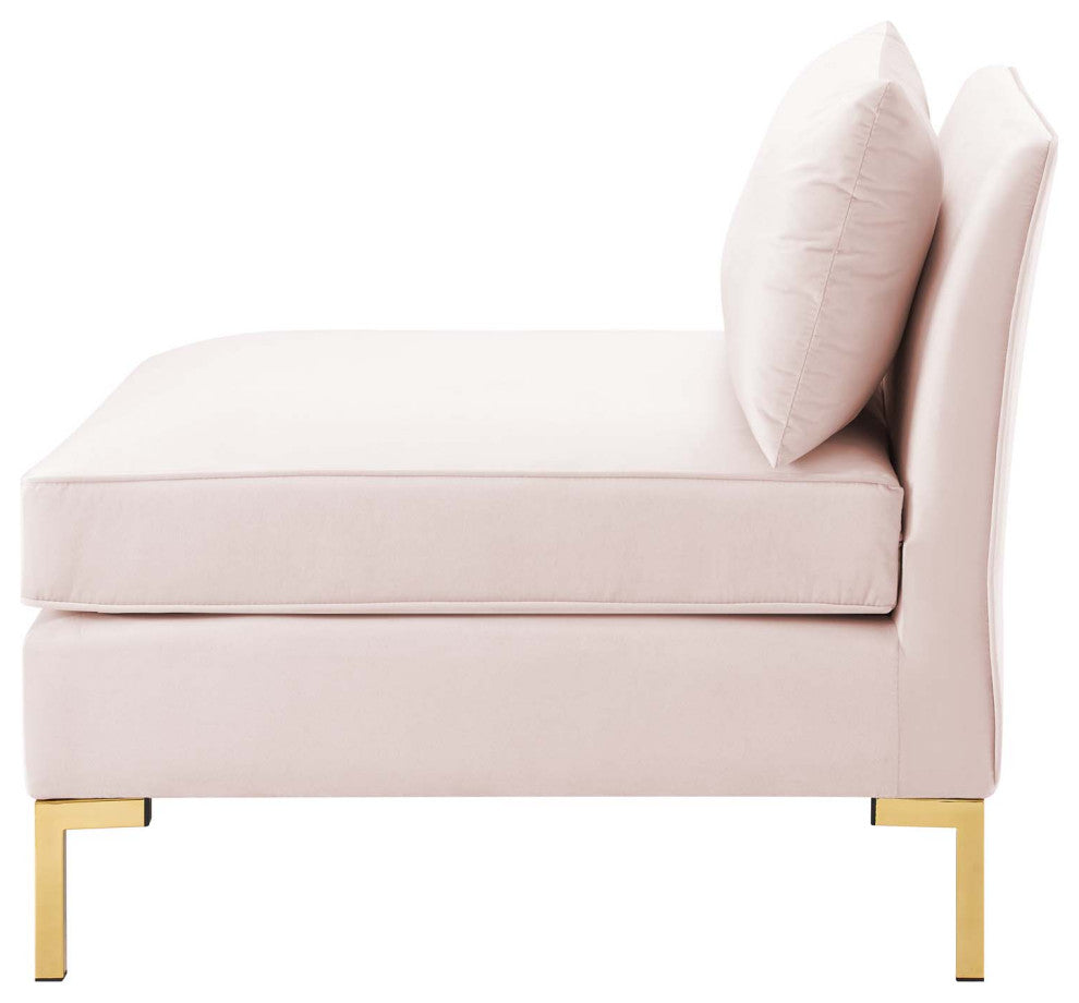 Sofa, Velvet, Pink, Modern, Living Lounge Room Hotel Lobby Hospitality
