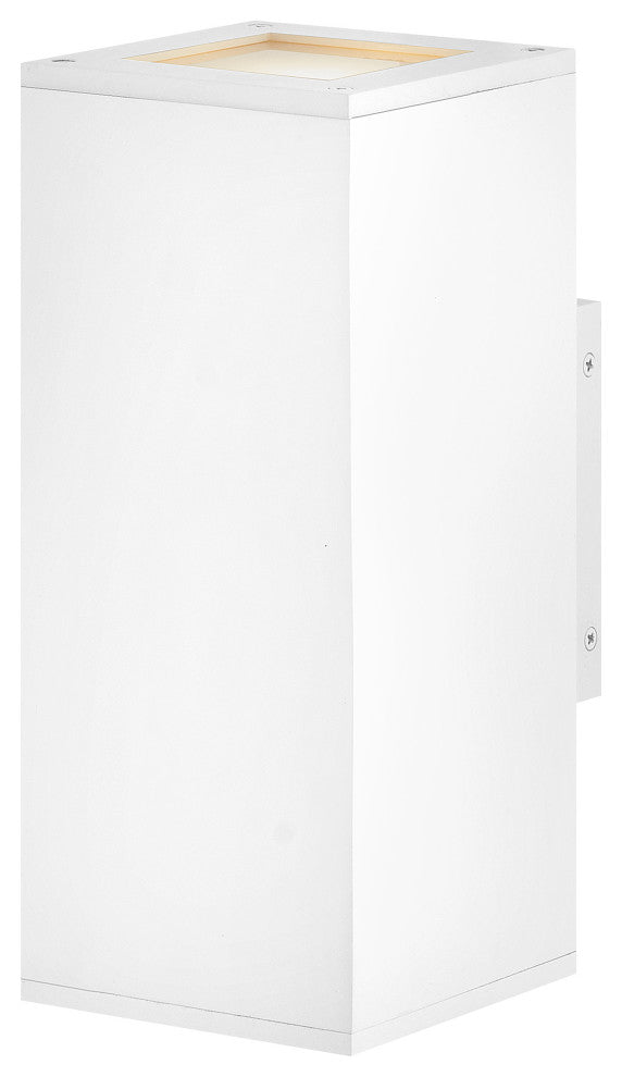 Hinkley Tetra Small Wall Mount Lantern Up/Down, Textured White