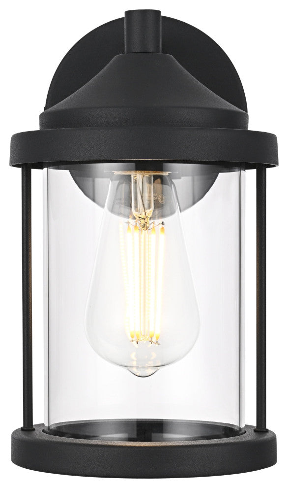 Home Living 6" Outdoor Wall Sconce, Black
