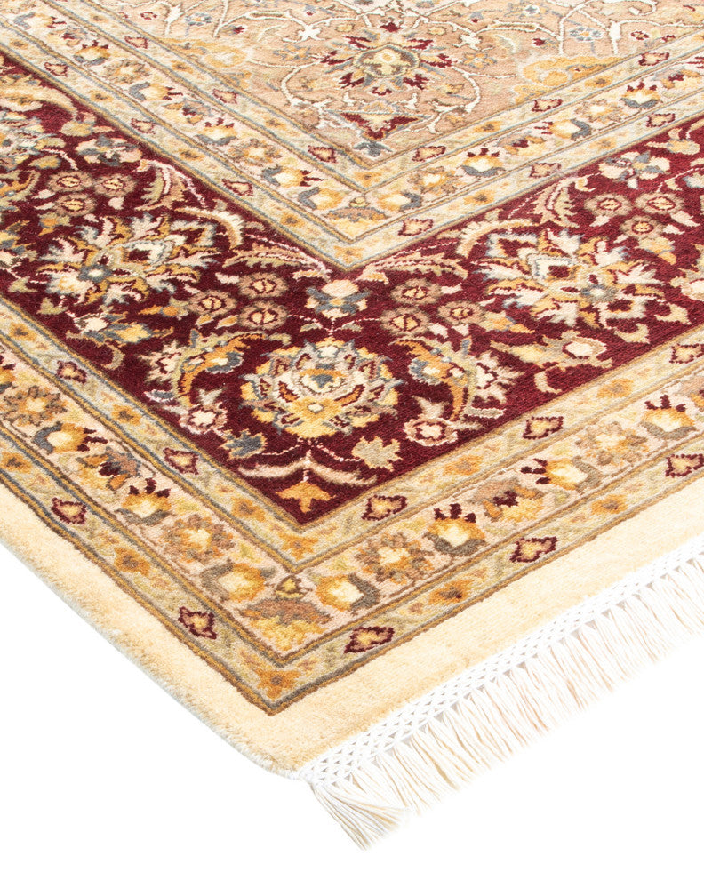 Etawah, One-of-a-Kind Hand-Knotted Area Rug Ivory, 8'2"x10'5"