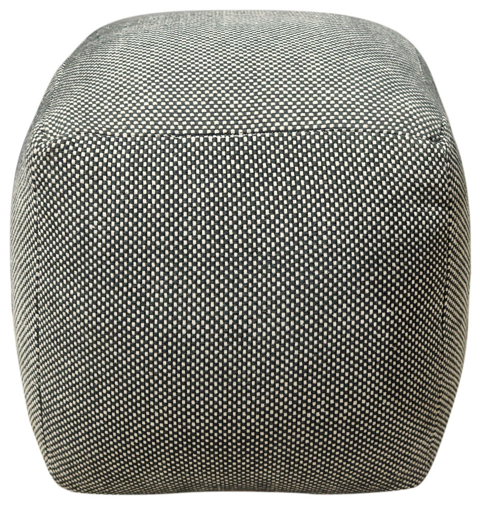Natural Hand-woven Clayton Pouf, 18" Cube