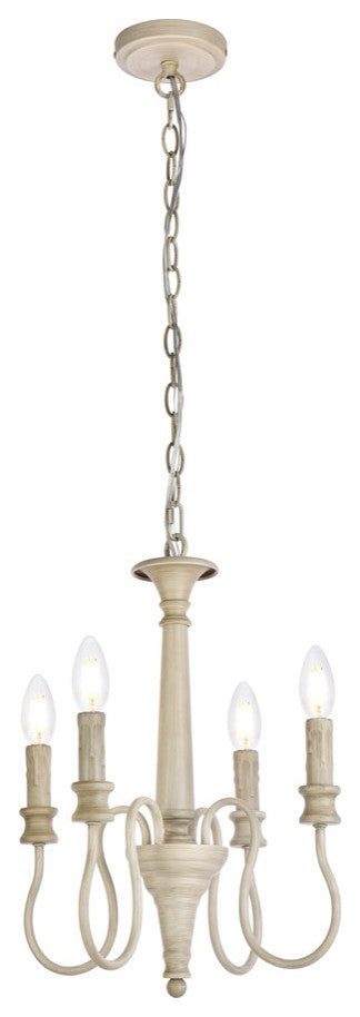 Fiona 4-Light Pendant, Weathered Dove