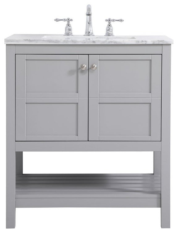 Elegant VF16530GR 30"Single Bathroom Vanity, Gray