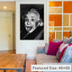 "Albert Einstein, Sticking His Tongue Out" Wrapped Canvas Print, 40x26x1.5