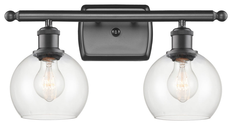 Innovations 516-2W-OB-G122-6 2 Light Bath Vanity Light, Oil Rubbed Bronze