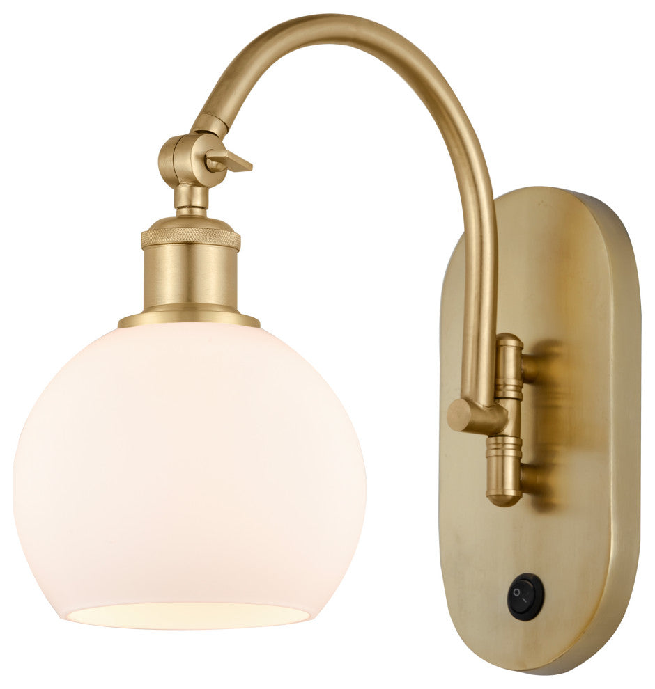 Innovations 518-1W-SG-G121-6-LED 1 Light 6" Sconce, Satin Gold