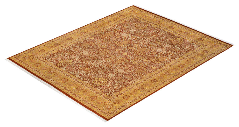 Bokpyin One-of-a-Kind Hand-Knotted Area Rug Orange, 8'2"x10'2"
