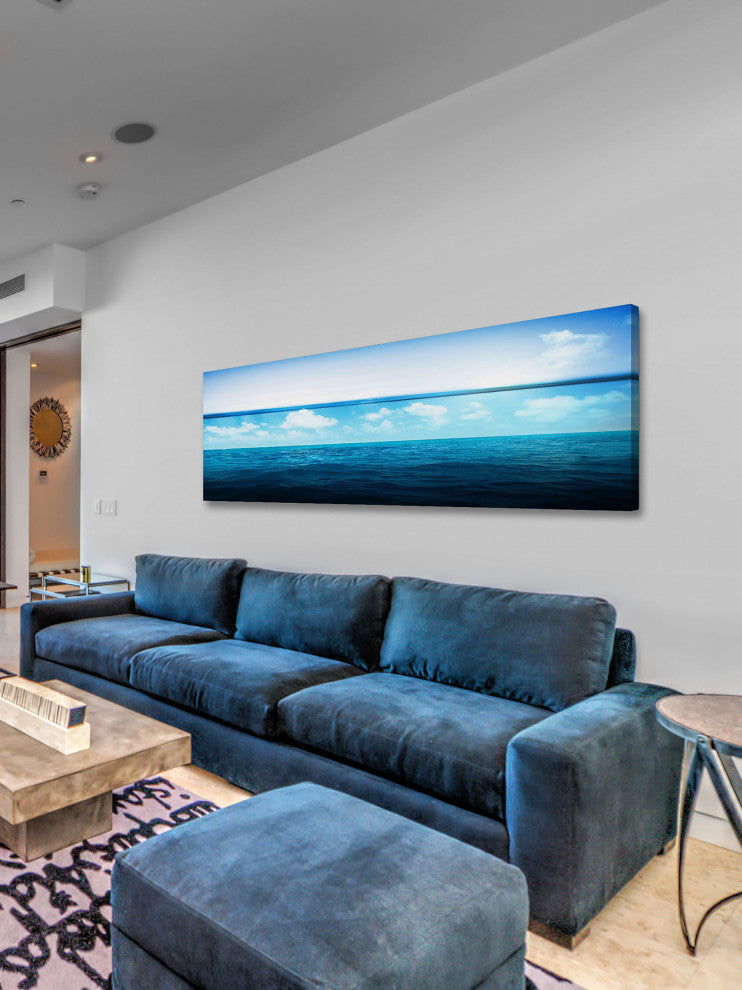 "Cloudy Day" Print on Canvas, 45"x15"