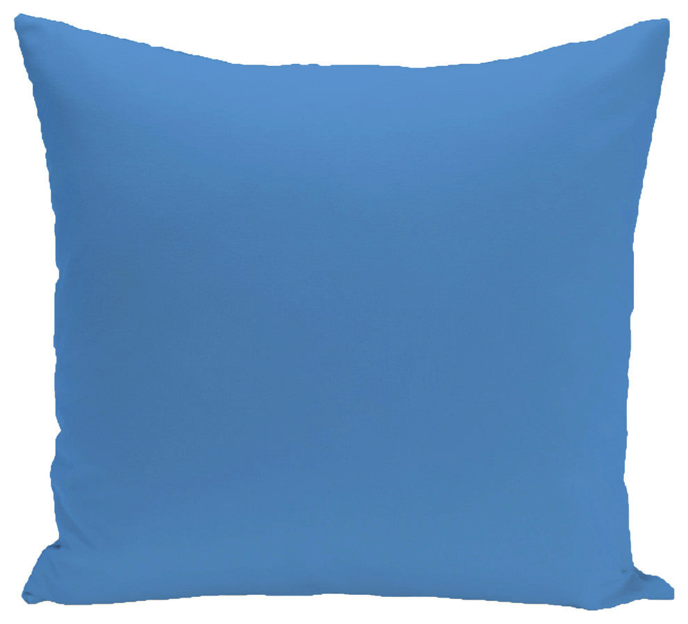 Solid Pillow, Cerulean Blue, 18"x18"