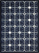 Kaleidoscope Rug, Electrode, 5'4"x7'8", Navy