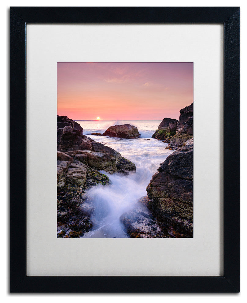 Michael Blanchette 'Hazard Rocks' Art, Black Frame, White Mat, 20x16