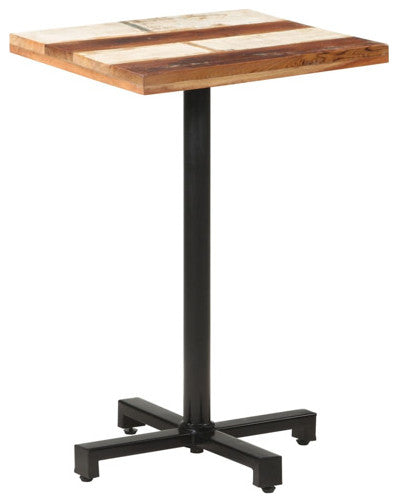 vidaXL Bistro Table Kitchen Bar Table Dining Table Square Solid Reclaimed Wood