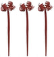 3 Pieces 19.5" Glitter Wicker Spring Christmas Spray, Red
