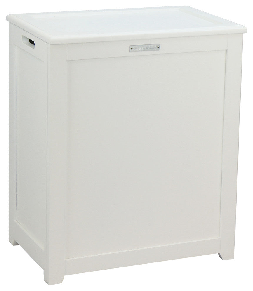 Oceanstar Storage Laundry Hamper, White