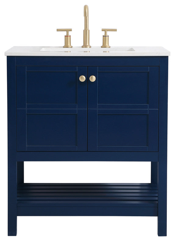 Tucker Blue 30" Single Sink Bathroom Vanity