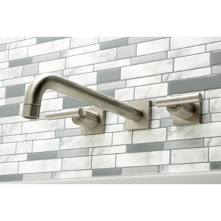 KS6058CML Wall Mount Tub Faucet, Brushed Nickel
