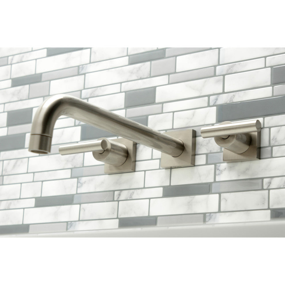 KS6058CML Wall Mount Tub Faucet, Brushed Nickel