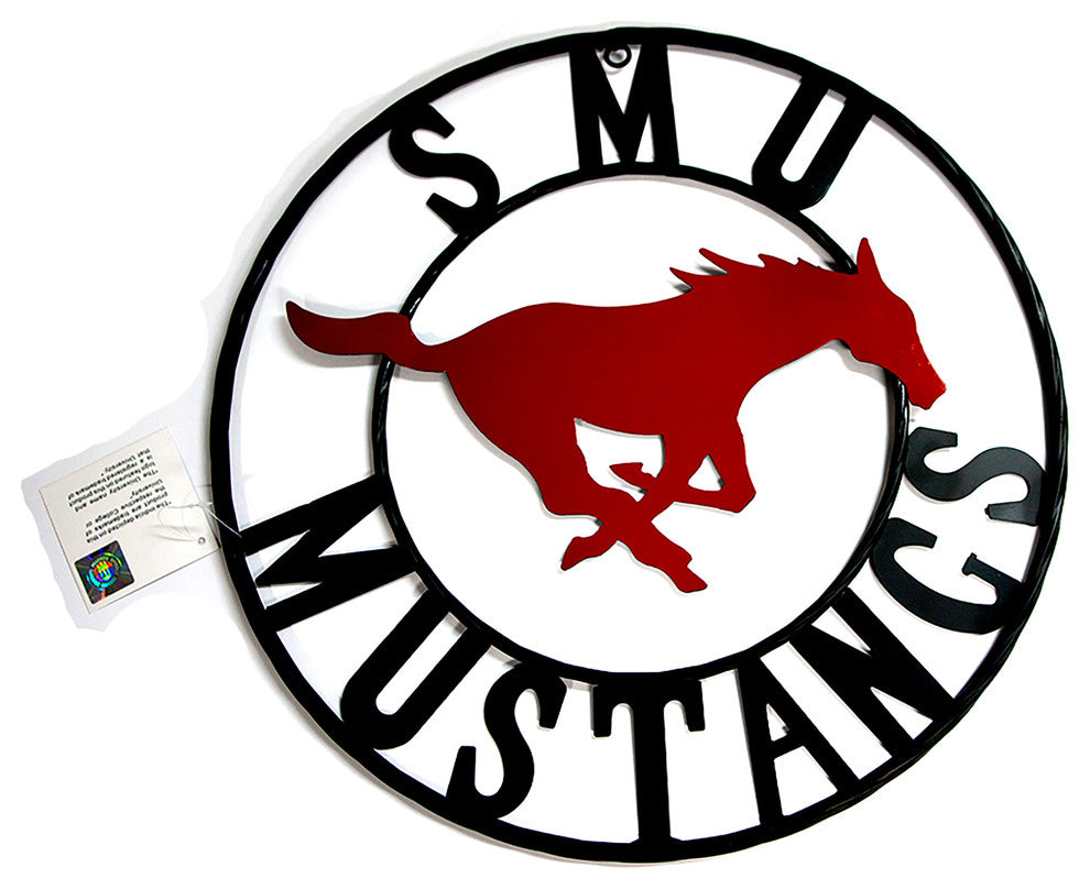 Smu Mustangs Wrought Iron Wall Decor, 32"