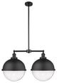 Innovations 209-BK-HFS-124-BK-LED Hampden 2 Light Island Light, Matte Black