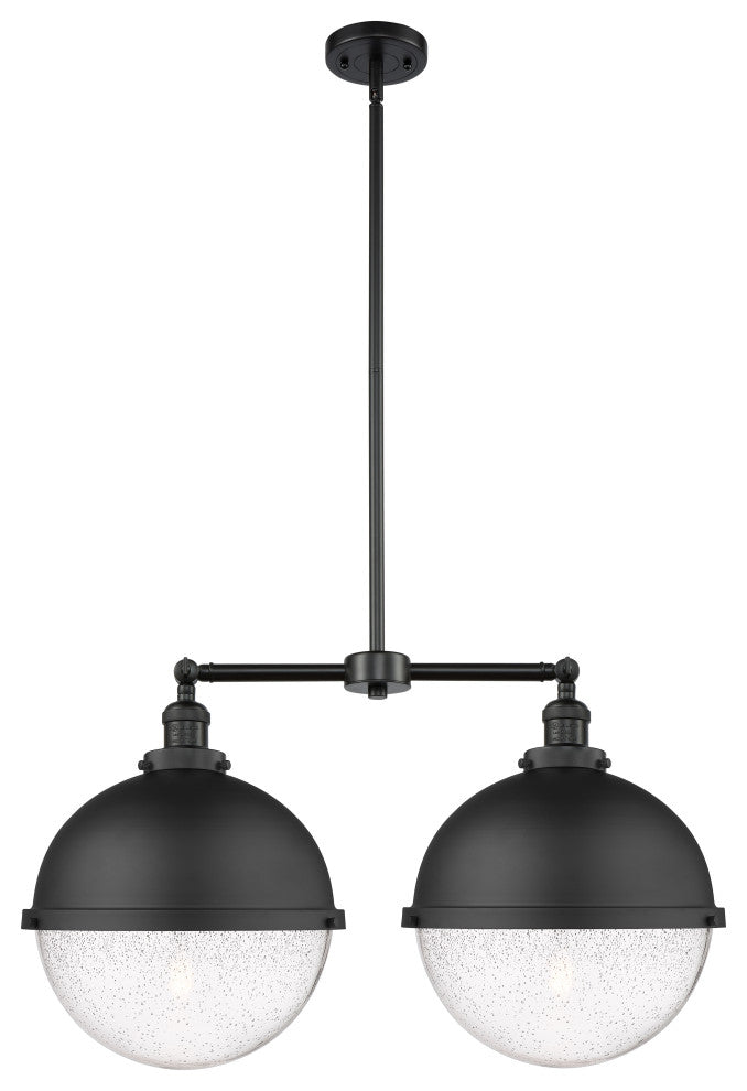 Innovations 209-BK-HFS-124-BK-LED Hampden 2 Light Island Light, Matte Black