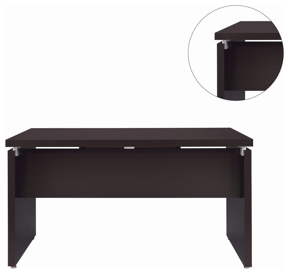 Computer Desk with Keyboard Drawer, Cappuccino