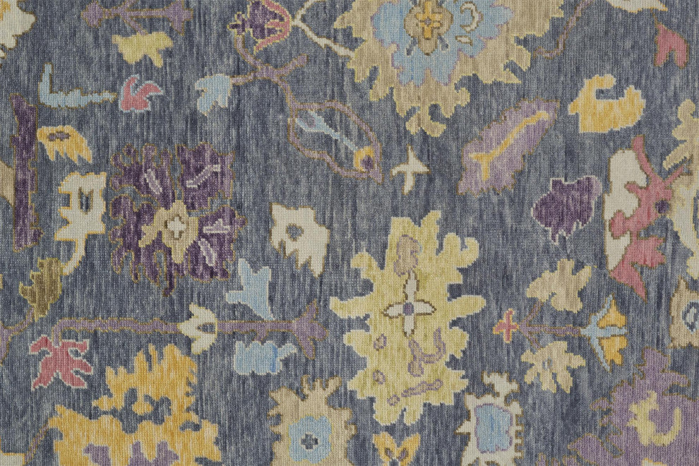 Weave & Wander Larson Traditional Persian, Gold/Blue/Purple, 2'x3'