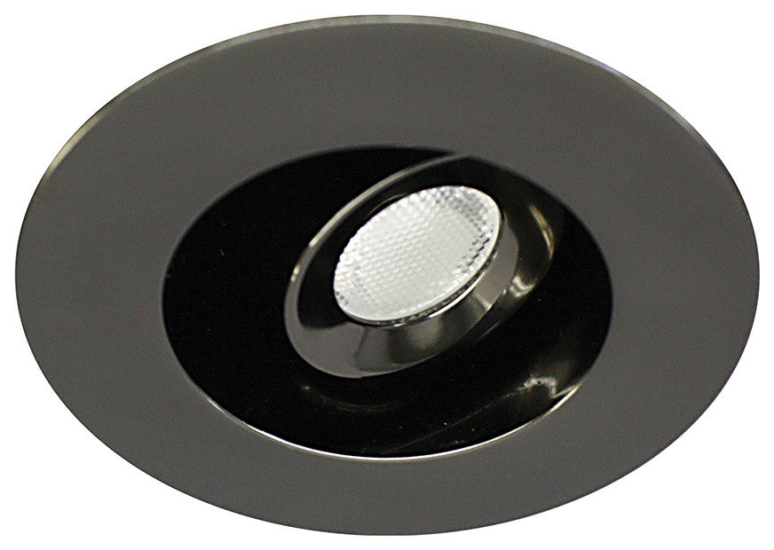 LEDme Miniature Round Recessed Adjustable Task-Light 4000K Cool White, Gunmetal