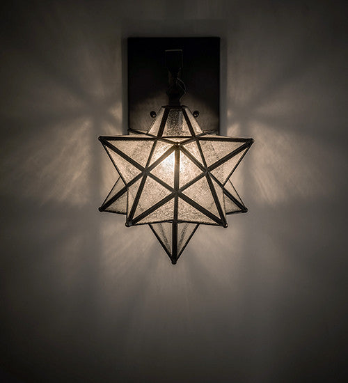 9 Wide Moravian Star Hanging Wall Sconce