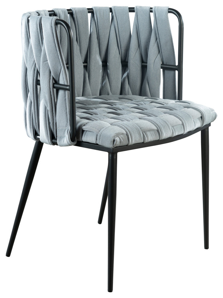 Bradley Rectangular Dining Table Set With 6 Gray Chairs