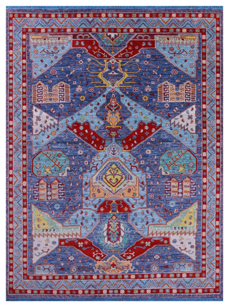 Turkish Oushak Handmade Wool Rug 8' 8" X 11' 9" - Q13319