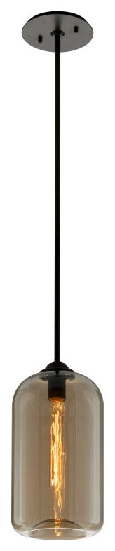 Troy Lighting F5571 District 1 Light 8"W Pendant - Satin Black