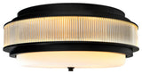 Valdivia 4 Light Black Flush Mount