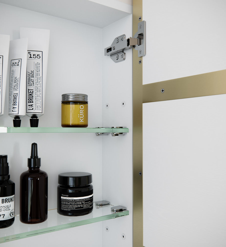 Medicine Cabinets, Satin Brass