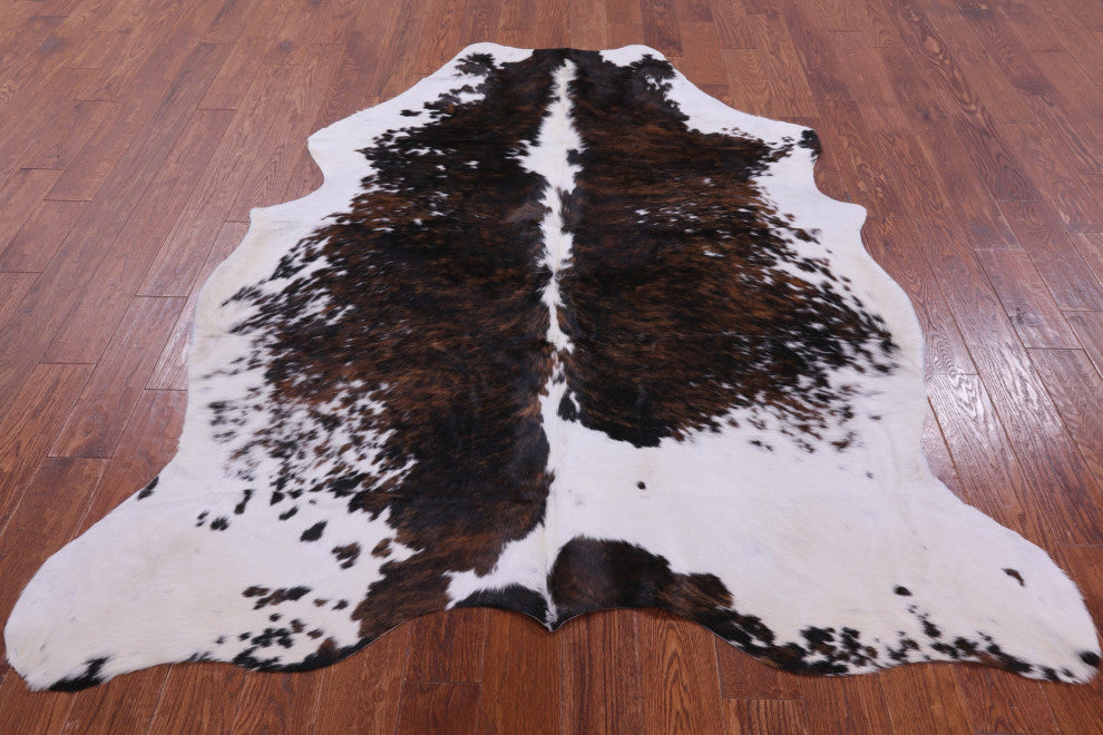 Organic Natural Hair-On Cowhide Area Rug 7' 0" X 6' 0" C1672